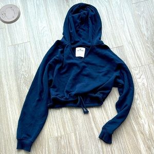 Blue Hollister small crop top sweatshirt